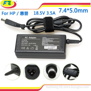 laptop AC power adapter charger for hp 18.5V 3.5A 65W 7.4*5.0mm made in china